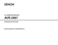 Denon AVR-2807-Owners-Manual 